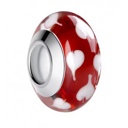 Charm pour bracelet murano espaceur séparateur fleurs