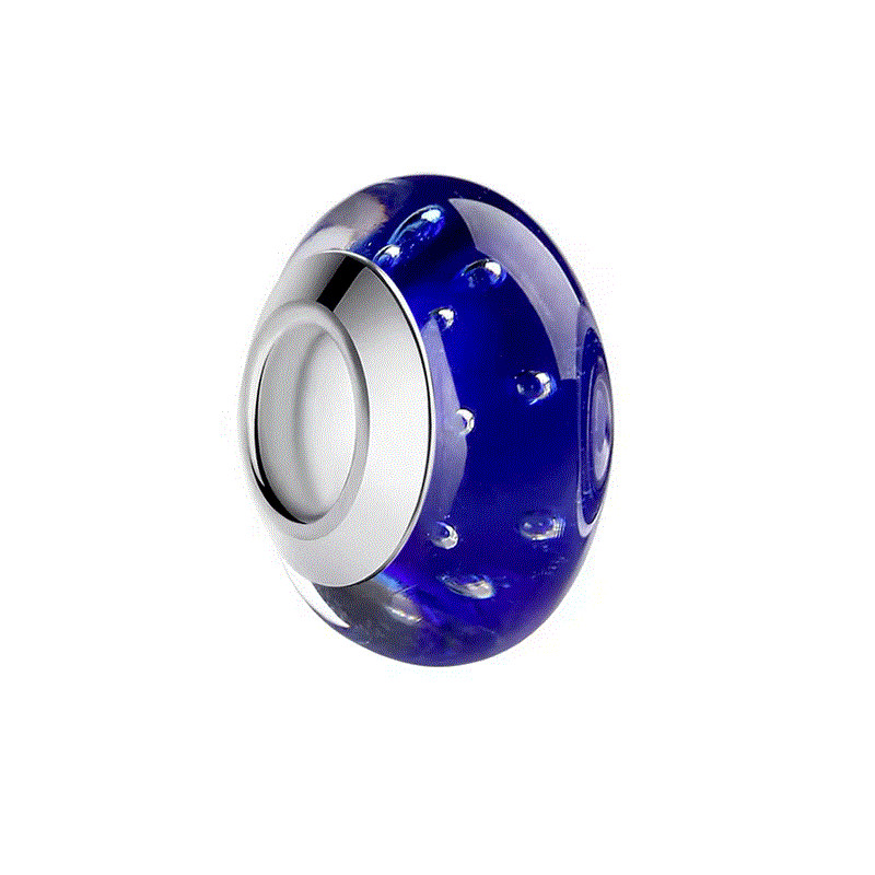Charm pour bracelet murano espaceur séparateur fleurs