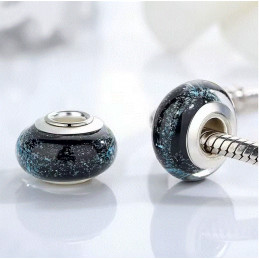 Charm pour bracelet murano espaceur séparateur fleurs