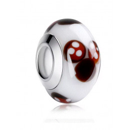 Charm pour bracelet murano espaceur séparateur fleurs