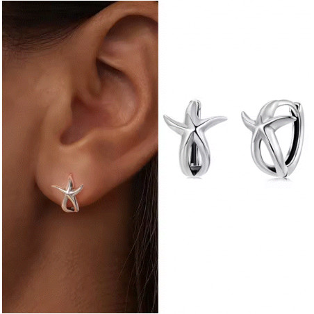 boucles d'oreilles étoile de mer