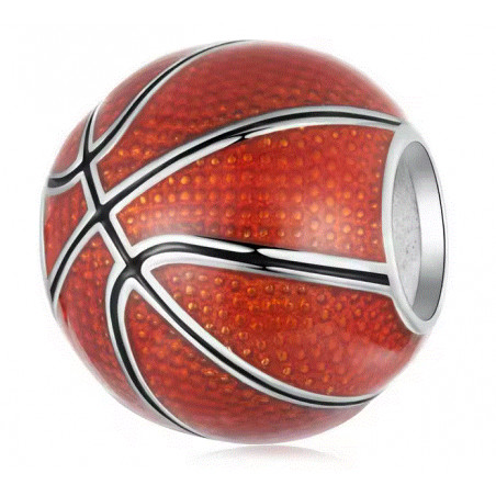 Charm bijou pour bracelet ballon de basket