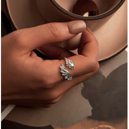 Bague réglable petit dragon enroulé