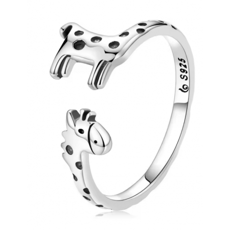 Bague réglable girafe longue