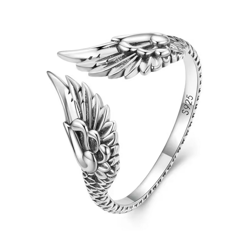 Bague réglable aile d'ange argent Bague réglable aile d'ange argent