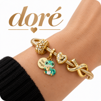 Bracelets et charms or