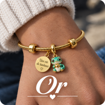 Bracelets et charms or
